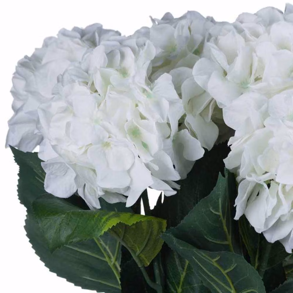 Lemon Pavilion White Small Head Hydrangea Artificial Flower, W15 x D15 x H71 cm – 5