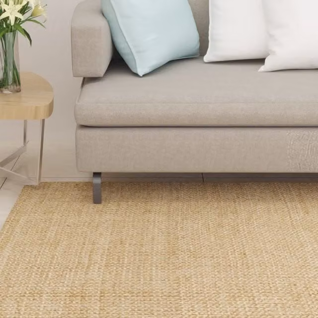 Berkfield Home Natural Sisal Rug in Brown, W: 80 cm, D: 100 cm – 1