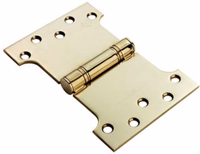 Loops Parliament Internal Door Hinge Pair in Brass, W: 101.6 mm, H: 152 mm, D: 3.5 mm