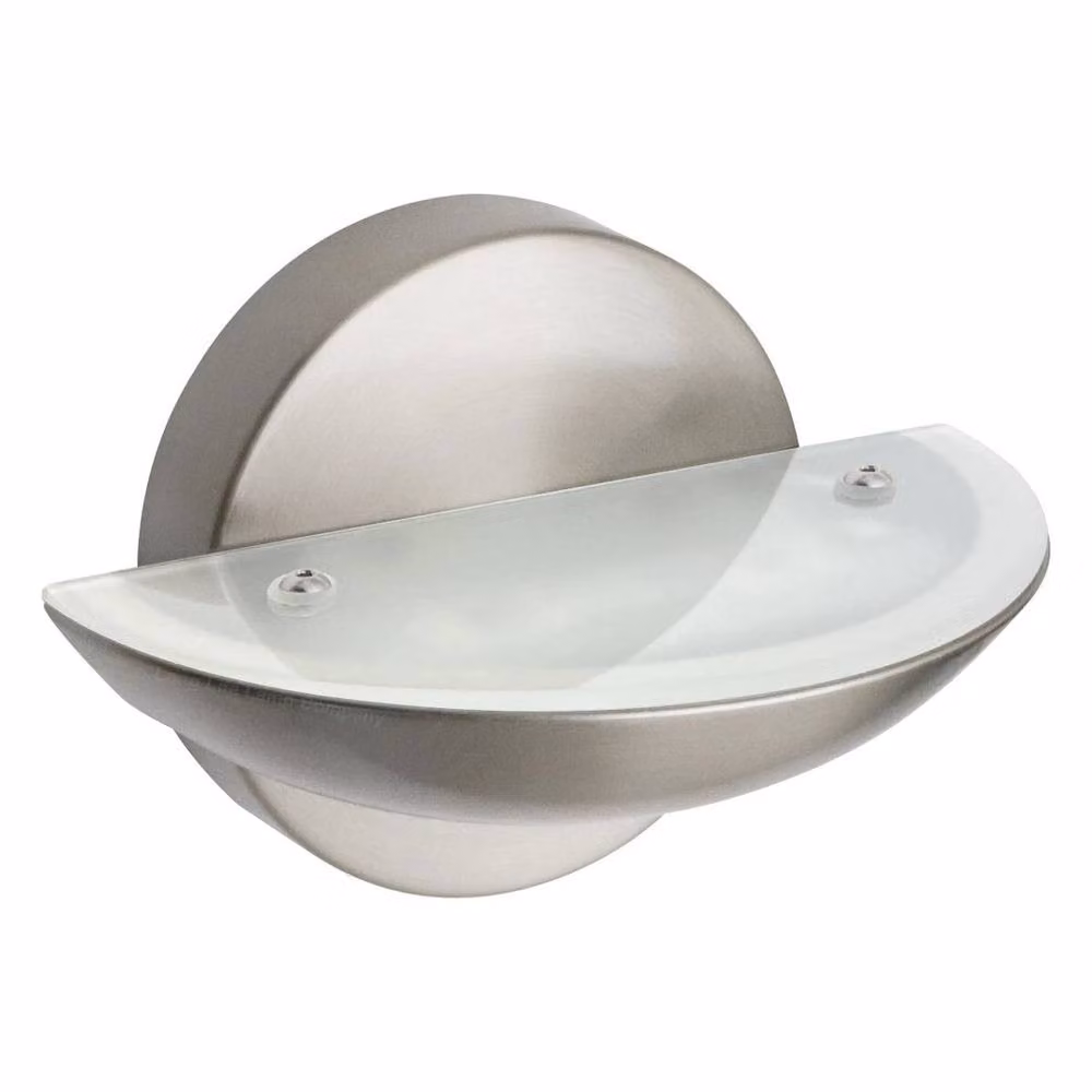 SPETLEK Modern Round LED Wall Light in Chrome with 9W Warm White 3000K Output – 2