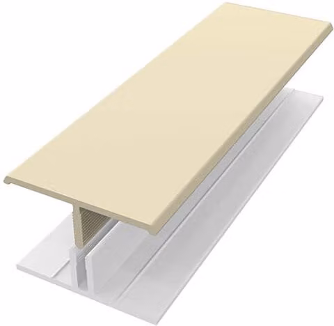 Freefoam Weatherboard Cladding Two Part H Trim, 3m, Gold