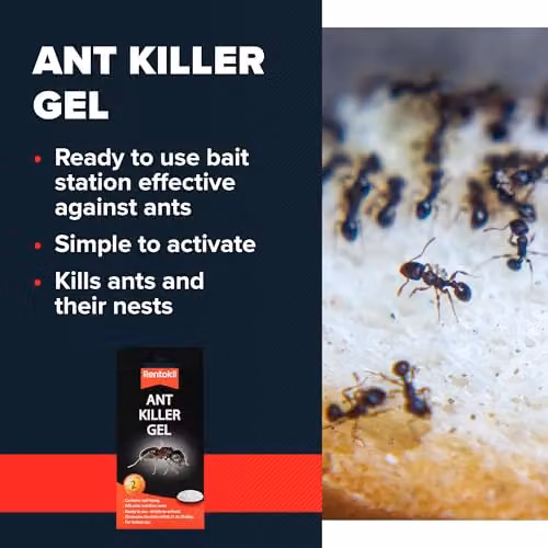Rentokil RKLFA105 Ant Killer Gel Twin Pack Transparent – 4