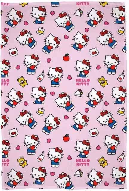 Hello Kitty Pink Fleece Blanket – 1