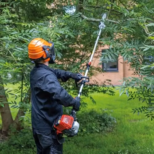 SIP 4-in-1 Petrol Brush Cutter, Hedge Trimmer, Grass Trimmer and Pruning Saw with 31cc 4-Stroke Engine in Silver – 3