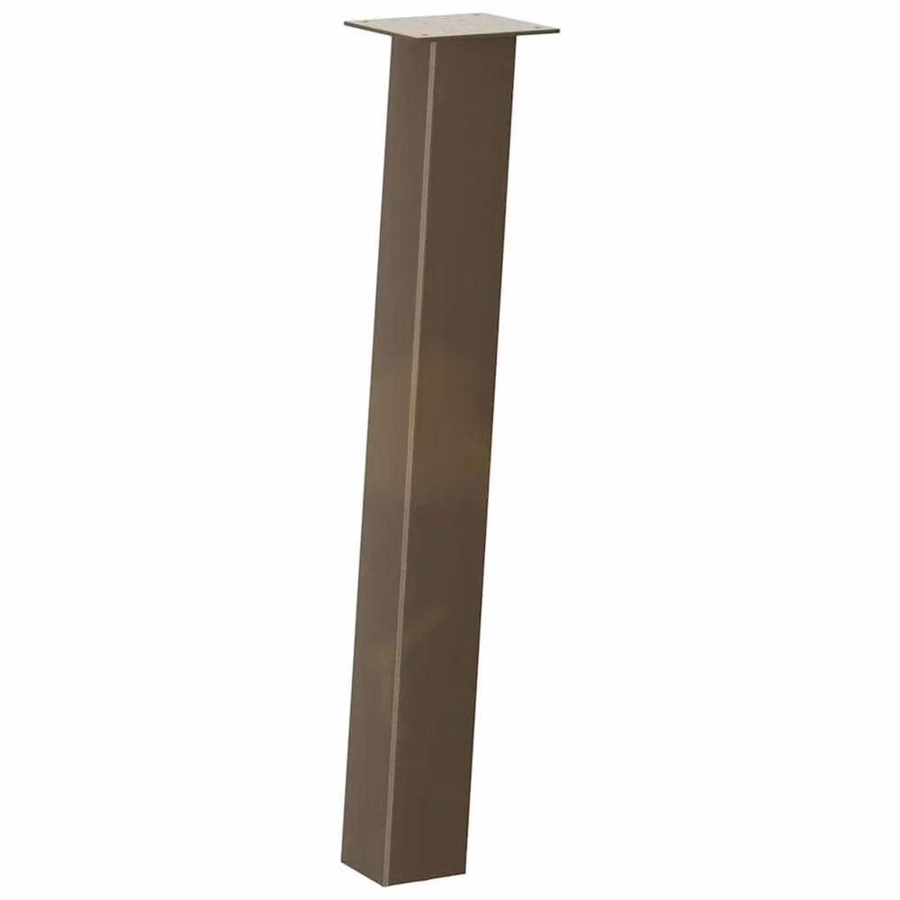 Berkfield Home Steel Coffee Table Legs, 4 Pieces, Brown, Height: 72 cm – 3
