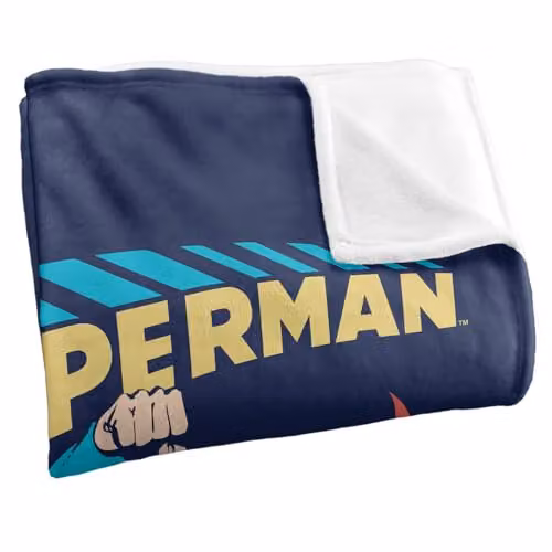 Warner Bros. Superman Superhero Super Soft Silky Touch Fleece Throw Blanket, Multicolour – 2