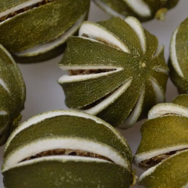 Natural Crafts Decorative Whole Dried Green Limes, Green, 20 Pieces