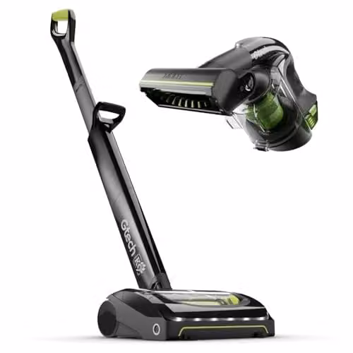 Gtech K9 Cordless Vacuum Cleaner Bundle featuring System K9, Airram K9 and Multi K9 in Grey, Silver and Black with 60 Minute Runtime