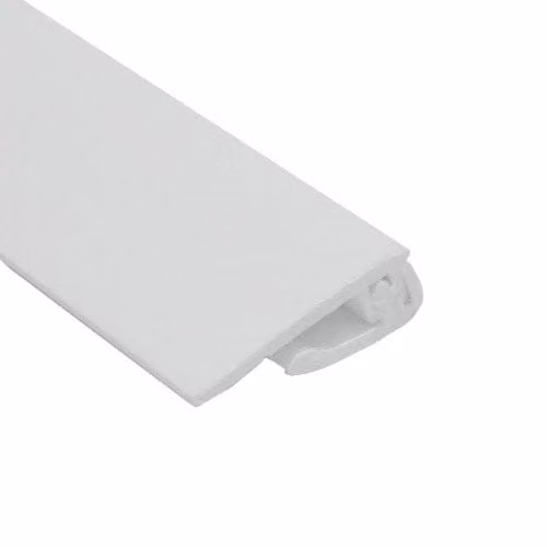 AM Clad Antimicrobial PVC Hygiene Cladding Two Part Edge Trim, 3m, White