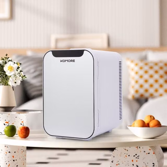 Livingandhome 18L Dual Temperature Mini Fridge and Heater Cooler in White