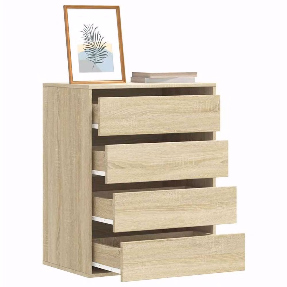 Berkfield Home Classic Corner Chest of Drawers in Sonoma Oak, Light Brown, W/D/H: 60 x 41 x 76 cm – 1