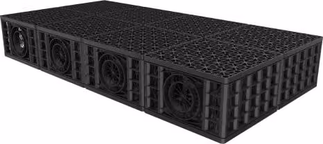 Rainsmart 65 Tonne Shallow Soakaway Crate Set, Black Plastic, 1 Cubic Metre Kit