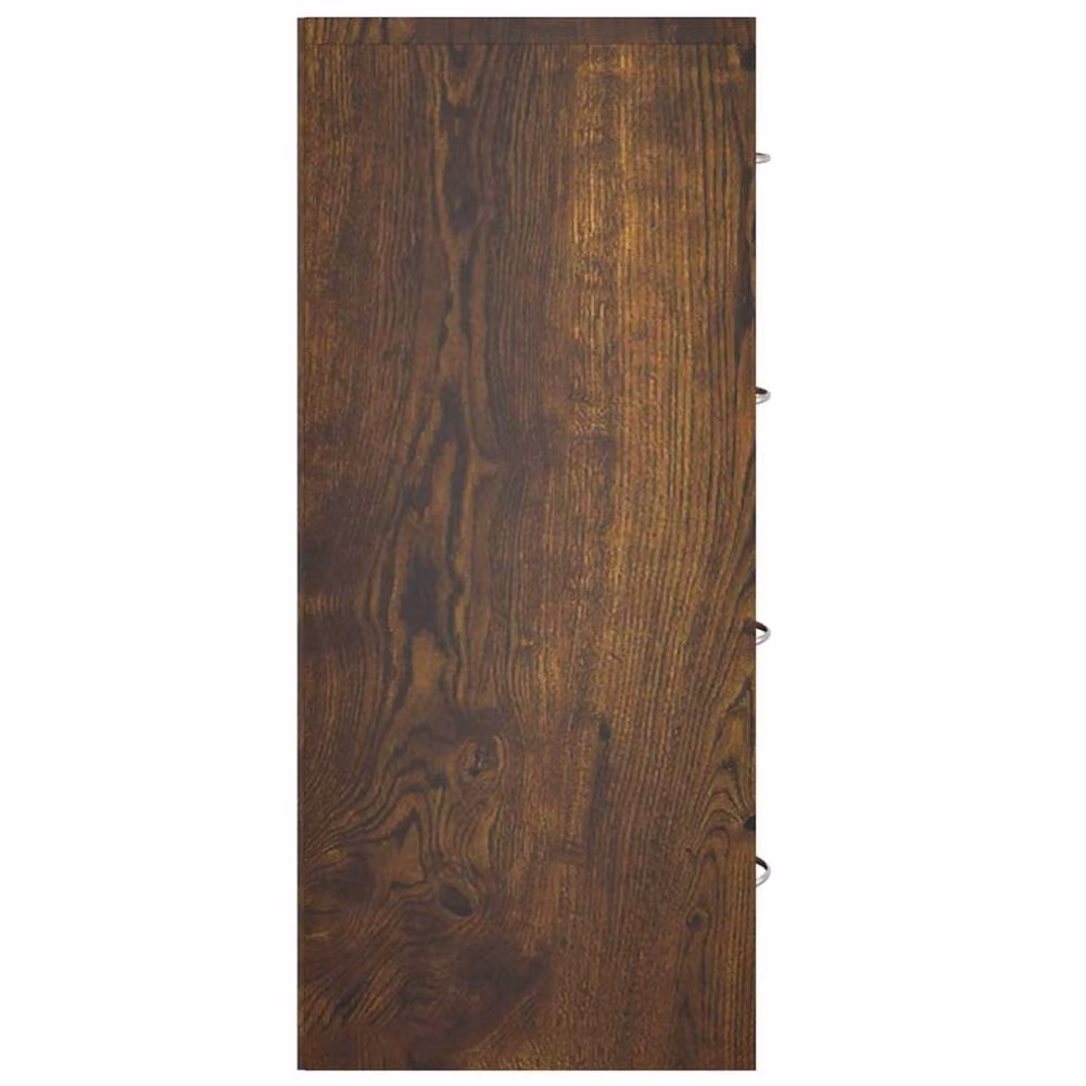 Berkfield Home Sideboard with 4 Drawers, Smoked Oak, Brown, W/D/H: 60 x 30.5 x 71 cm – 3