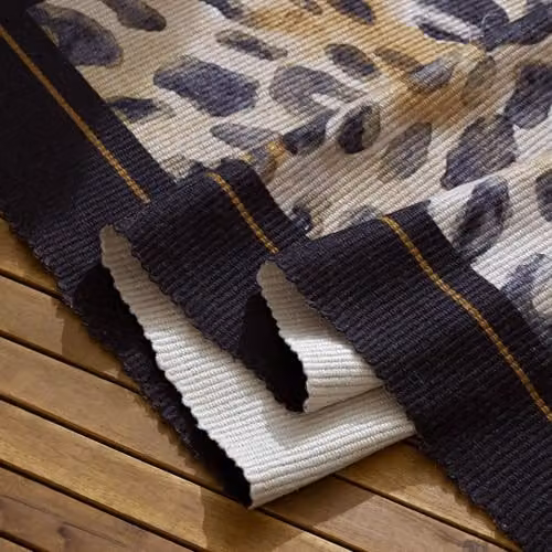 Paoletti Leopardis Leopard Printed Indoor/Outdoor Rug in Black and Gold, W/D/H: 120 x 170 cm – 3