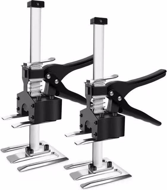 NESTLUNE 2-Pack Labour Saving Hand Lifting Jack Furniture Tool, Silver – 1