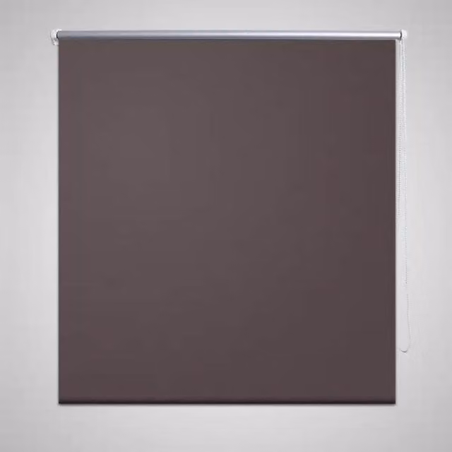 Berkfield Home Thermal Insulating Blackout Roller Blind, Brown, W: 60 cm, H: 120 cm