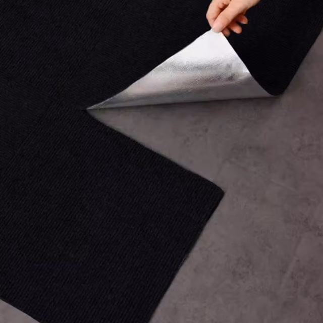 Ventryn 20-Piece Self-Adhesive Carpet Tiles for Home, Office and Commercial Flooring, Black