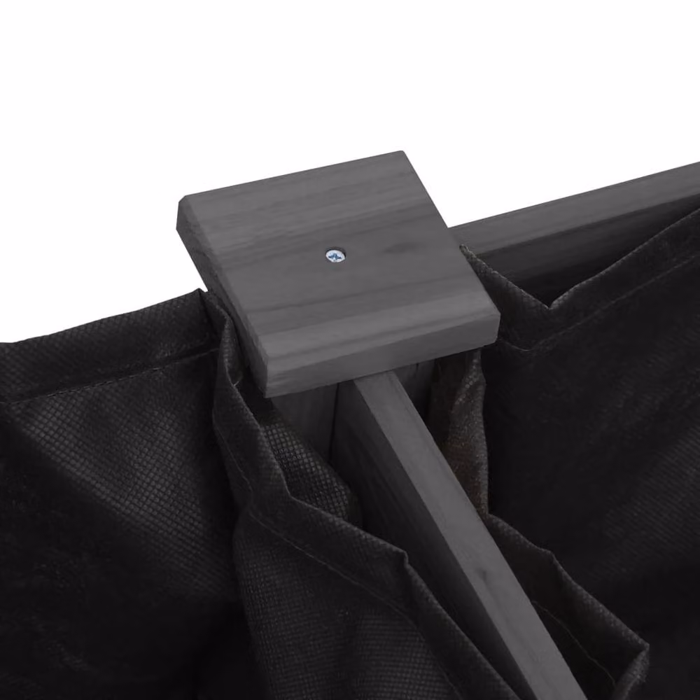 Berkfield Home Grey Solid Wood Fir Planter with Liner W: 203 cm, D: 53 cm, H: 76 cm – 4
