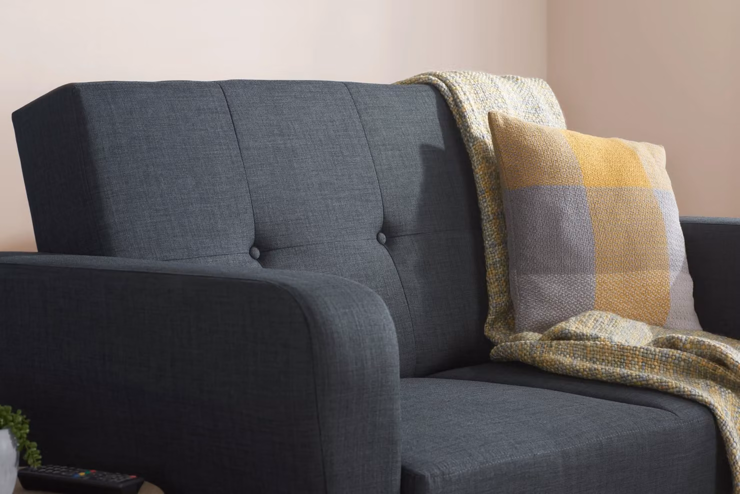 Birlea Farrow Modern Grey Fabric Click Clack Sofa Bed – 3