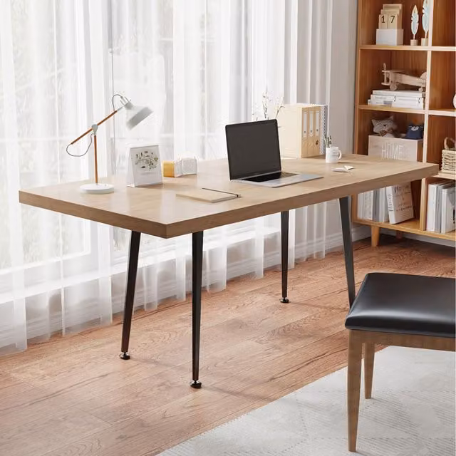 Livingandhome Minimalist Metal Table Frame in Black