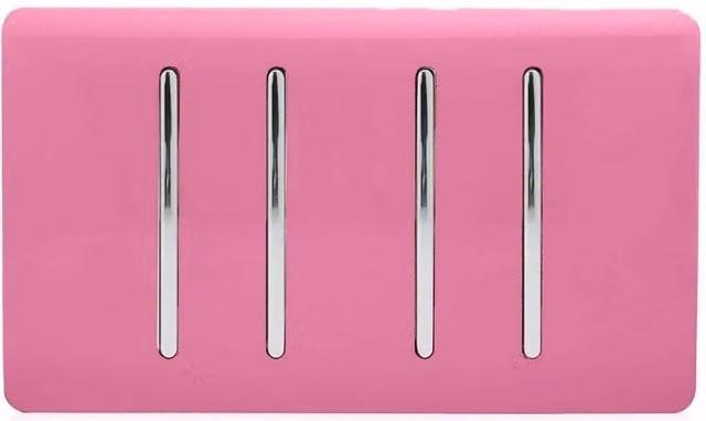 Trendi Pink Flush Rocker Light Switch