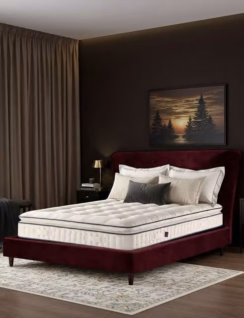 Harrison Spinks Midnight 6750 Hybrid Medium Pillowtop Mattress, White, W/D/H: 200 x 200 cm