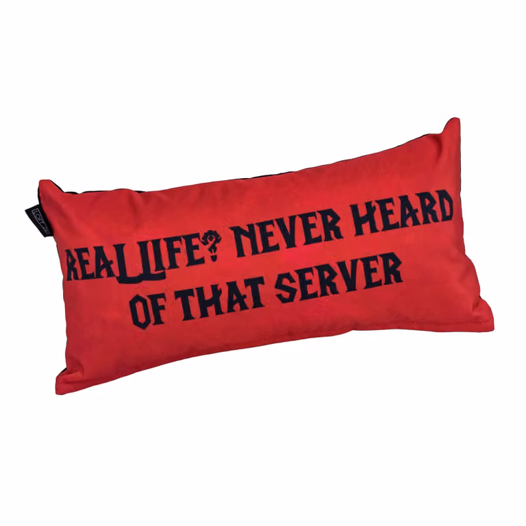 GameOver Store Red Real Life Memory Foam Gaming Seat Cushion