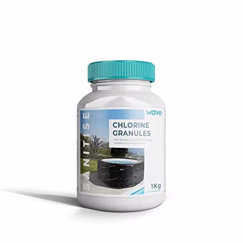 Wave Spas Chlorine Granules Disinfectant for In-ground Pools and Hot Tubs, 1kg