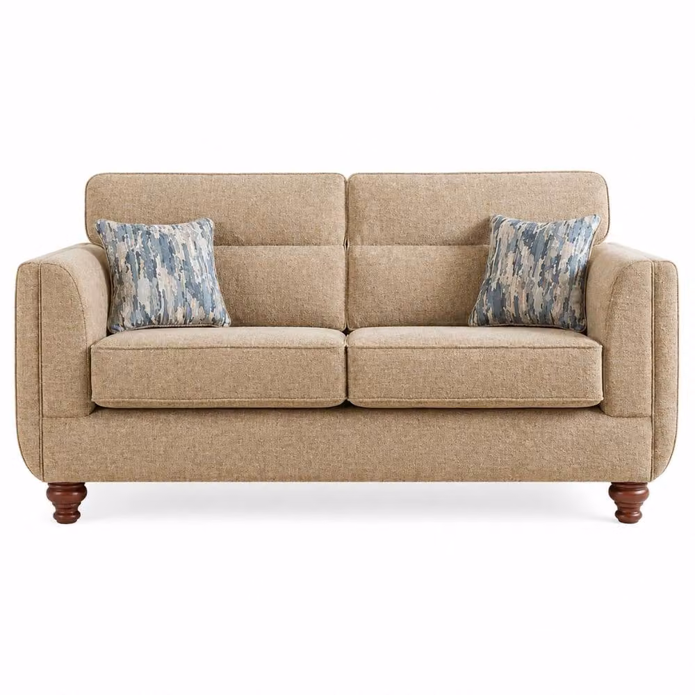Stratus Interiors Cambridge Modern Upholstered Fabric Sofa in Beige – 3