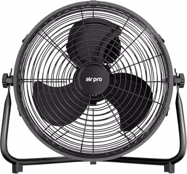 Air Pro 14 inch Floor Fan in Black with Aluminium Construction – 1
