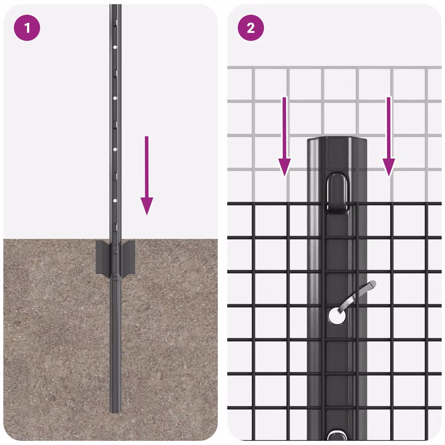 Berkfield Home Grey Galvanised Steel Welded Wire Fence with 44 U-Profile Posts, 0.8 x 100 m – 5