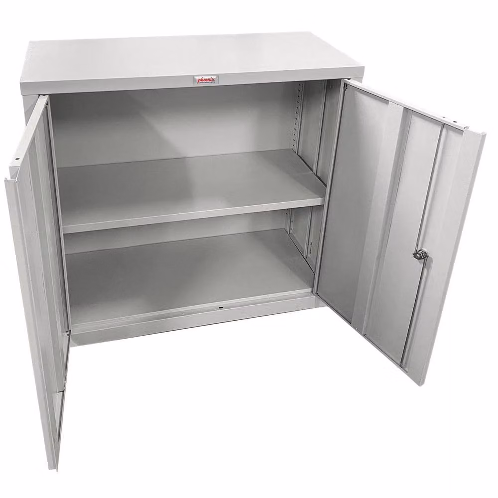 Phoenix Safe Company SCF0891GGE Stationery Cupboard in Grey with Electronic Lock and Adjustable Shelves, W/H: 80.0 x 80.0 cm – 2