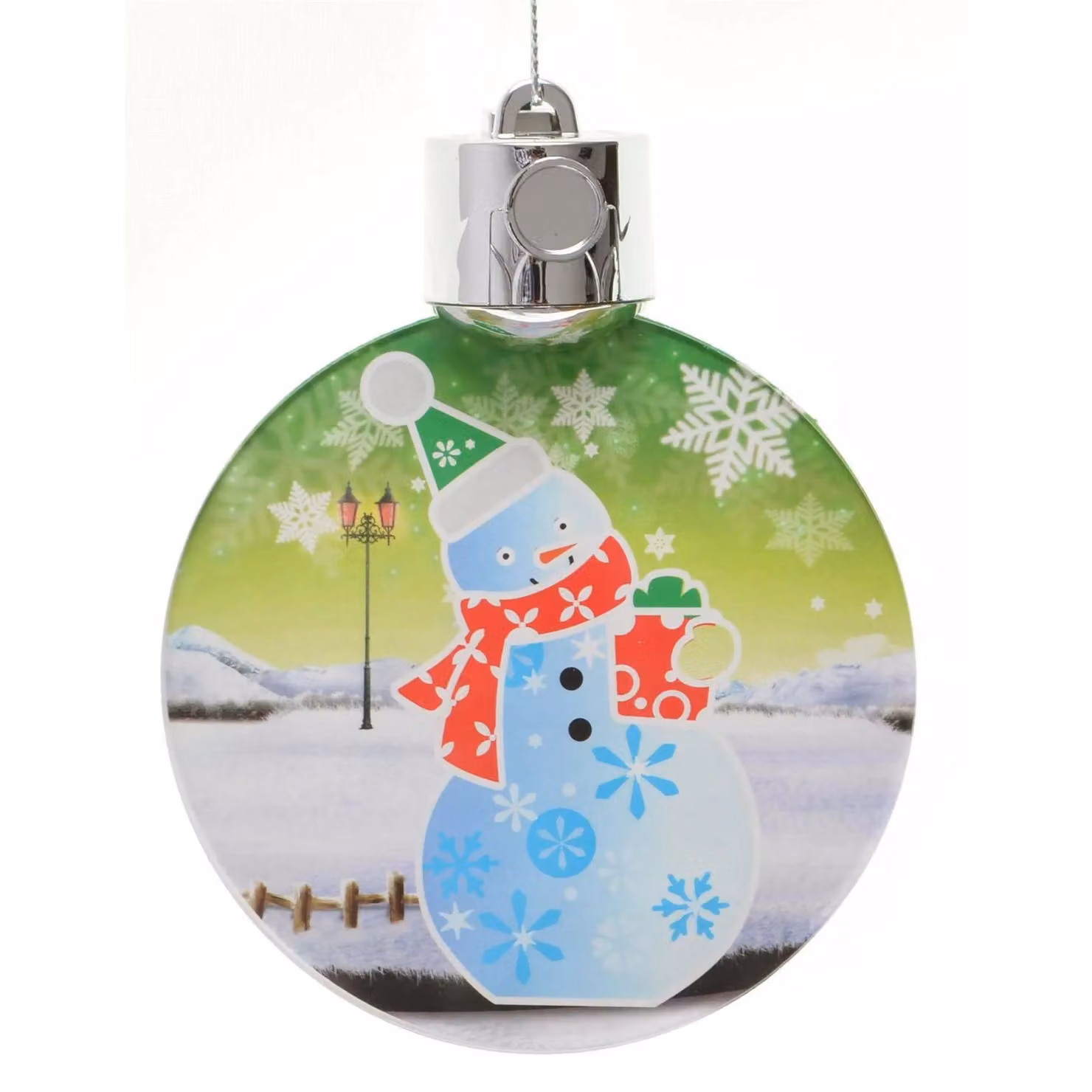 Shatchi Multicolour 3D Snowman LED Christmas Tree Hanging Decoration Ornament – 2