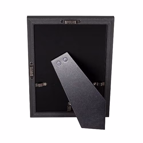 Happy Homewares Modern Black Rectangular A5 Picture Frame for Wall or Tabletop, W: 15 cm, H: 21 cm – 2