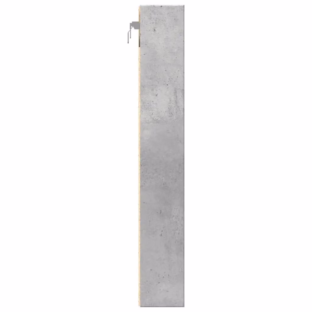 Berkfield Home Modern Wall Mounted Vitrine Cabinet in Concrete Grey with Glass Doors and Internal Shelves, W/D/H: 58 x 8.5 x 58 cm – 3