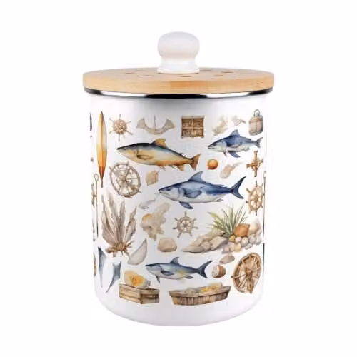 Purely Home Food Waste Caddy with Removable Inner Bucket and Odour Filter, Brown and White, W/D/H: 22.5 x 16.5 x 22.5 cm