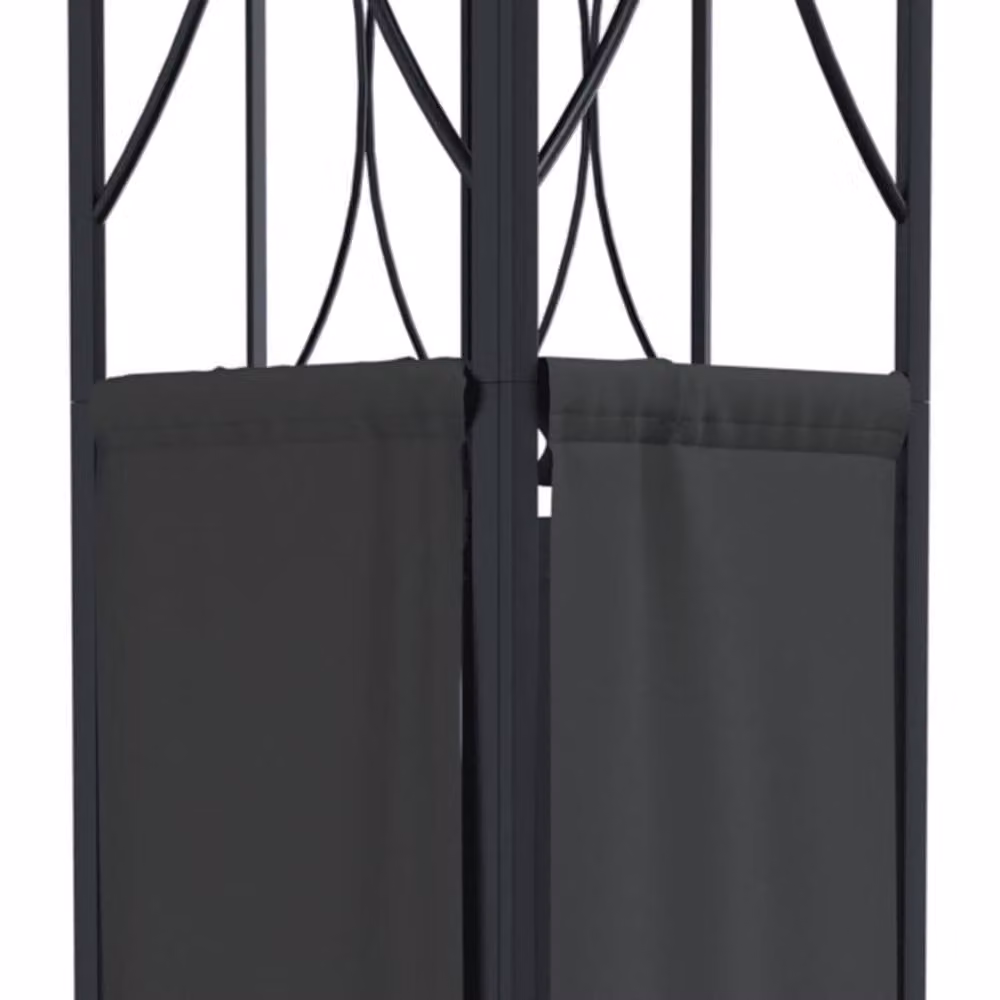 Berkfield Home Steel Garden Gazebo with Hip Roof in Anthracite and Black, W/D/H: 300 x 300 x 270 cm – 3