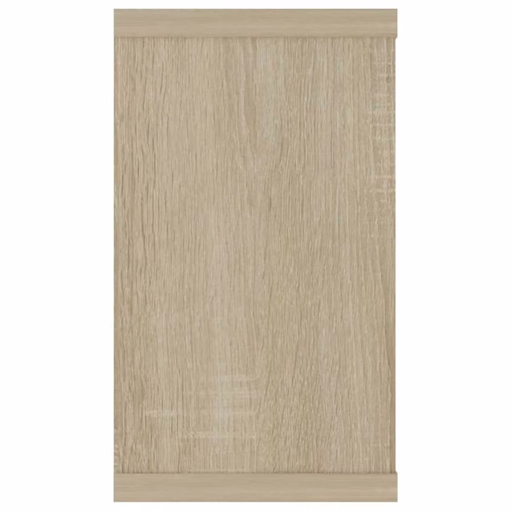 Berkfield Home Wall Cube Shelf, 2 Piece Set, Sonoma Oak, Light Tan, W: 80 cm, D: 15 cm, H: 26.5 cm – 2