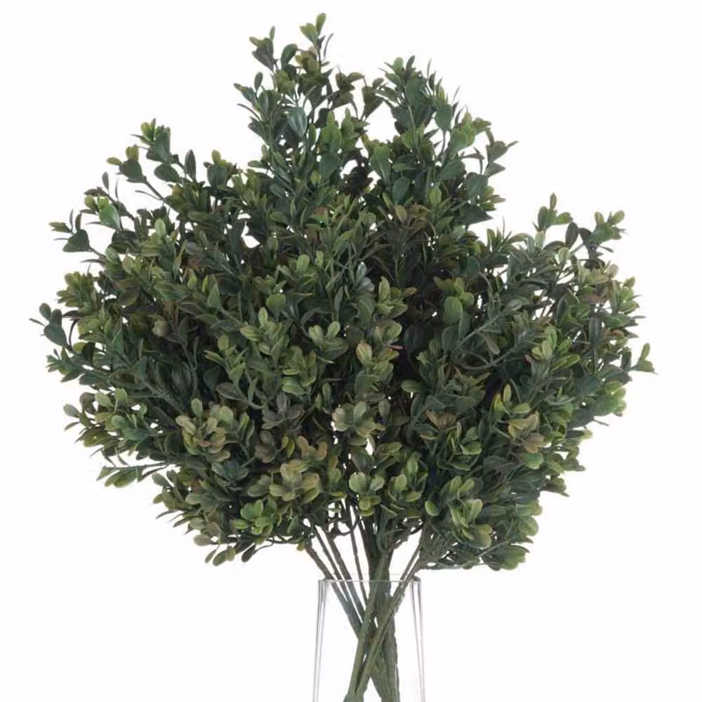 Lemon Pavilion Red Tipped Leaf Artificial Plant Spray, Green and Red, W: 26 cm, D: 26 cm, H: 39 cm – 3