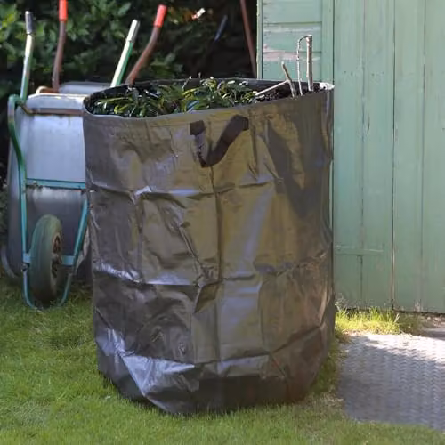 Harbour Housewares Heavy Duty Garden Waste Bags with Handles, 500L, Pack of 3, Green and Black – 4