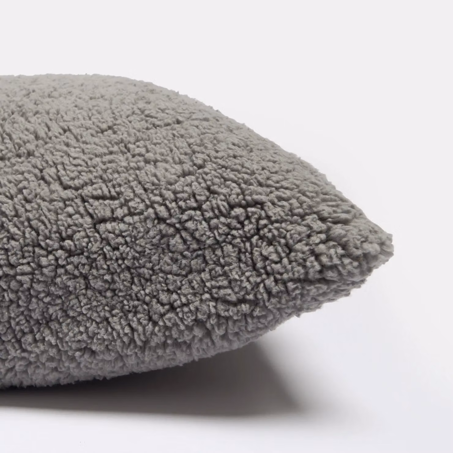 OHS Grey Teddy Fleece Long Bolster Pillow for Pregnancy and Body Support – 2