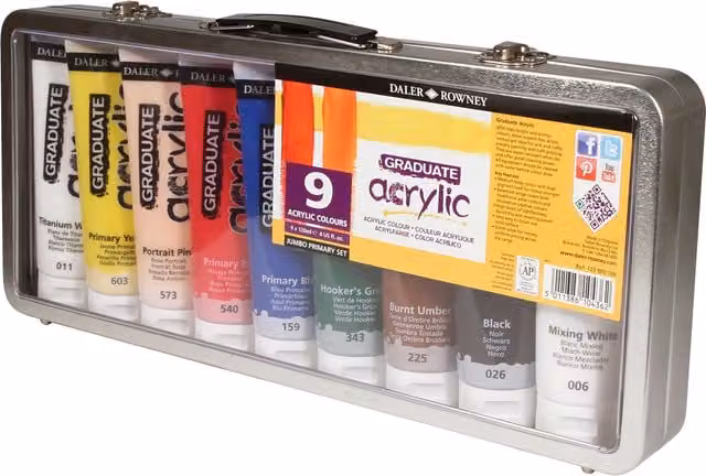 Daler-Rowney Graduate Acrylic Jumbo Set, Multicolour
