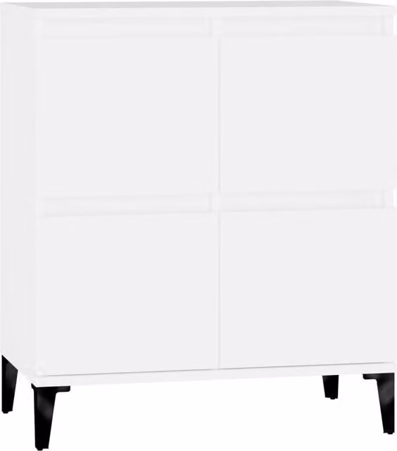 Berkfield Home White Matt Sideboard in Engineered Wood W/D/H: 60 x 35 x 70 cm