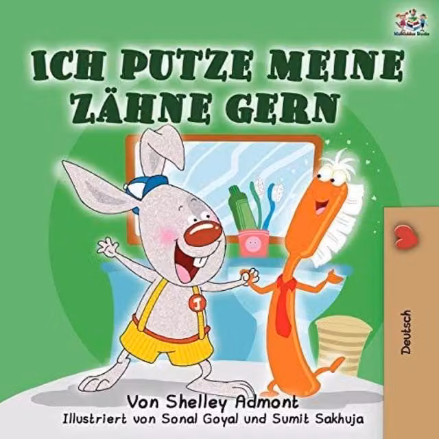 Kidkiddos Books Ich putze meine Zahne gern Multicolour Paperback Book
