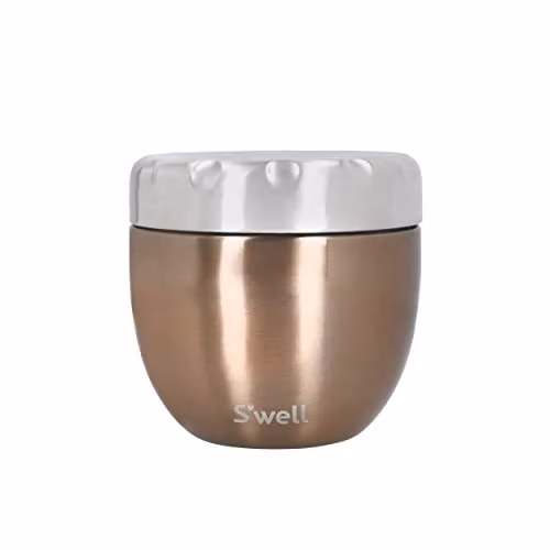 S'well Eats 2-in-1 Food Bowl with Screw-Top Lid, 551 ml, Gold