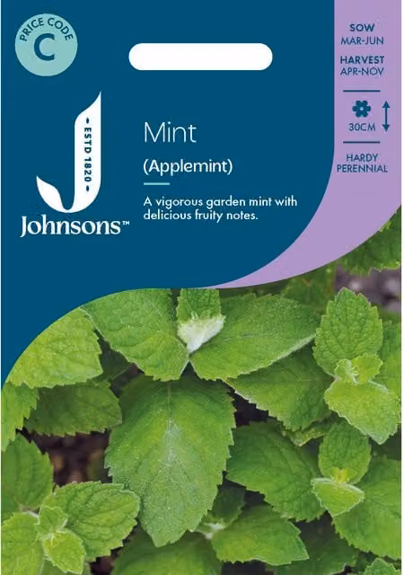 Johnsons Seeds Mint Applemint Vegetable Seeds