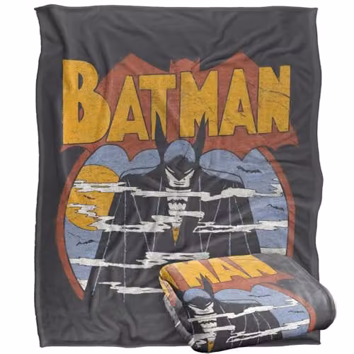 LOGOVISION DC Originals Foggy Silky Touch Super Soft Fleece Throw Blanket, Multicolour, W: 127 cm x L: 152.4 cm – 1