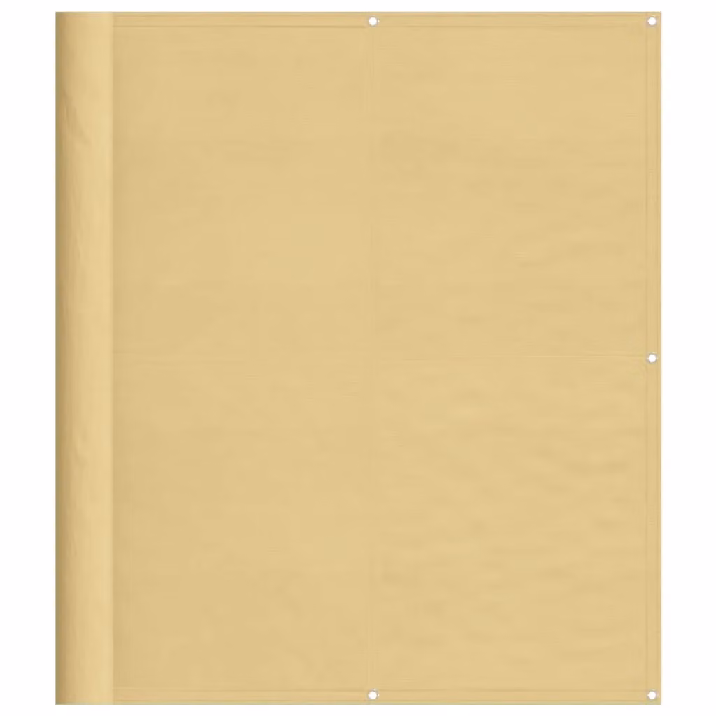 Berkfield Home Balcony Screen in Sand and Yellow, 100% Polyester Oxford, W: 120 cm, D: 500 cm – 2