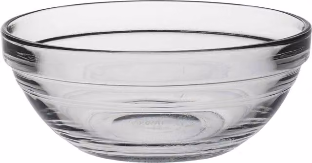 Duralex Lys Stacking Glass Serving Bowl, Transparent, Diameter: 12 cm