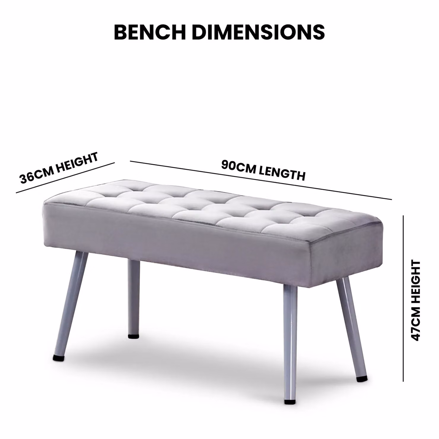 KOSY KOALA Modern Dining Table Set with 2 Grey Velvet Benches in Brown and Grey – 4